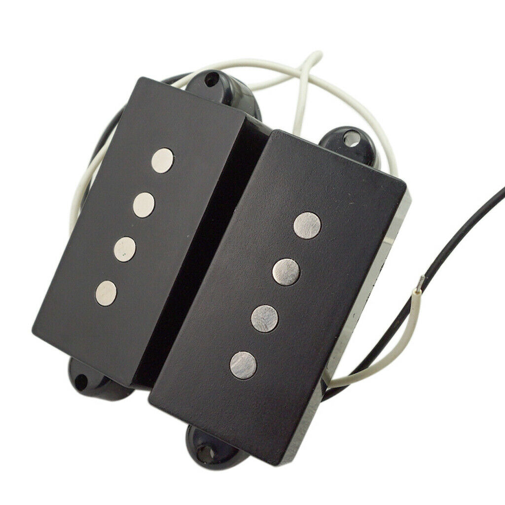 Black 4 String Bass Bridge With PB P Bass Pickup For Electric Bass Guitar
