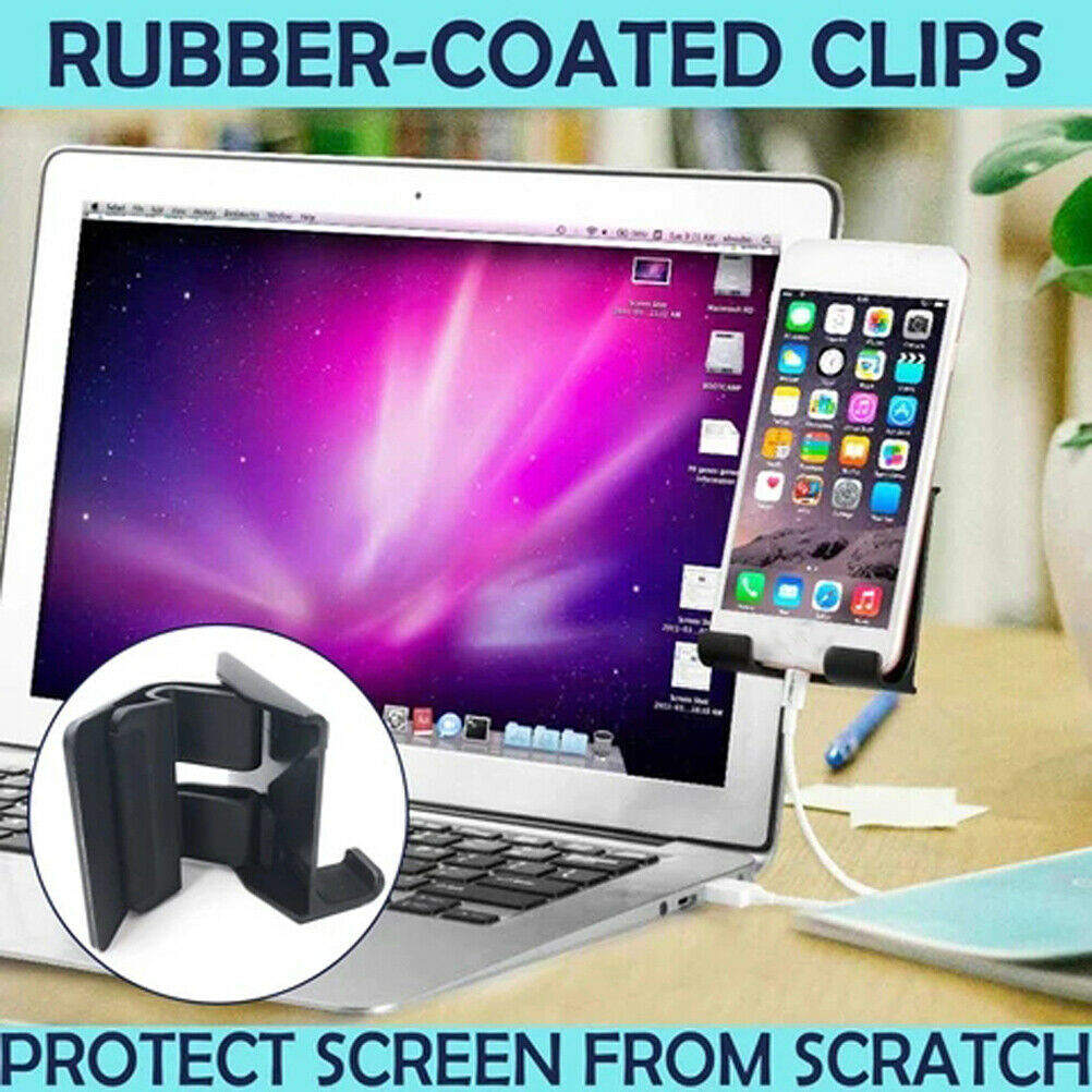 Phone Stand Fixed Clip Laptop Desktop Notebook Screen Side Phone Holder Bracket