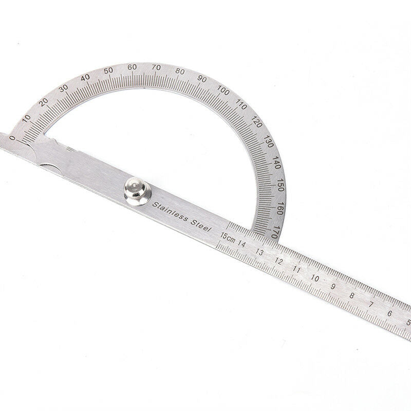 180 Degree protractor finder stainless steel rotary angle ruler measuring too SJ