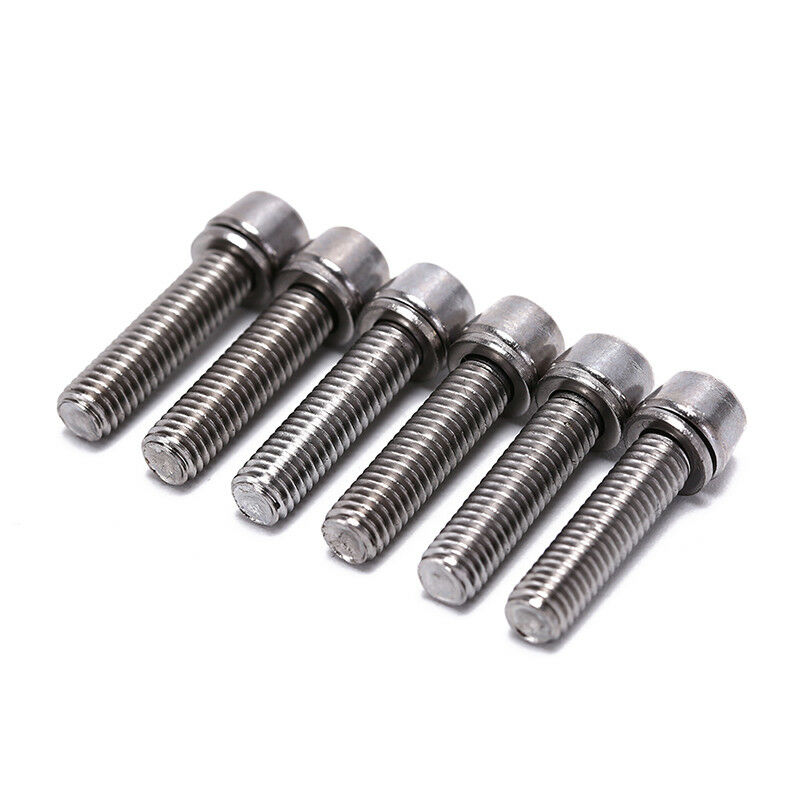 6pcs bicycle headset stem cap screw steel bicycle seat disc bolt m5 * 20.l8