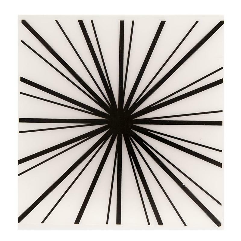 Radial Line Plastic Embossing Folder Stencil Template DIY Craft Making Pattern