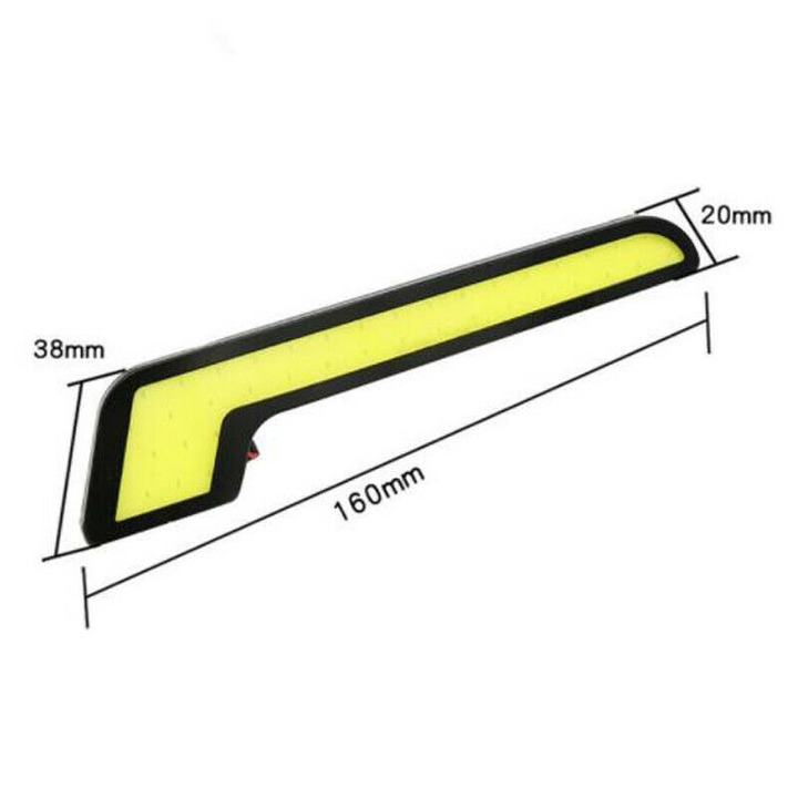 1Pair L Shape COB White LED Light Car Daytime Running Driving Light DRL Lamp 12V