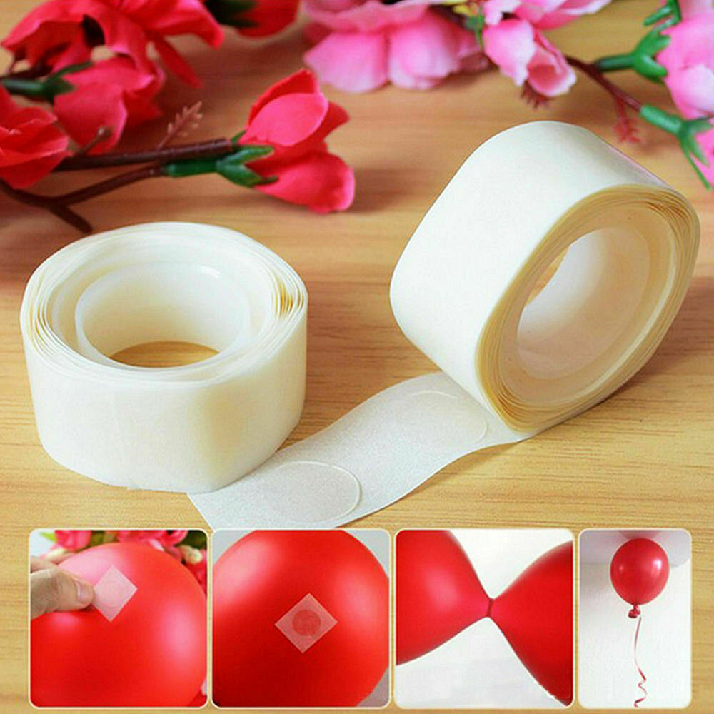 2x 100 Dots Removable Adhesive Dot Foil Balloon Wedding Party Decor Tape
