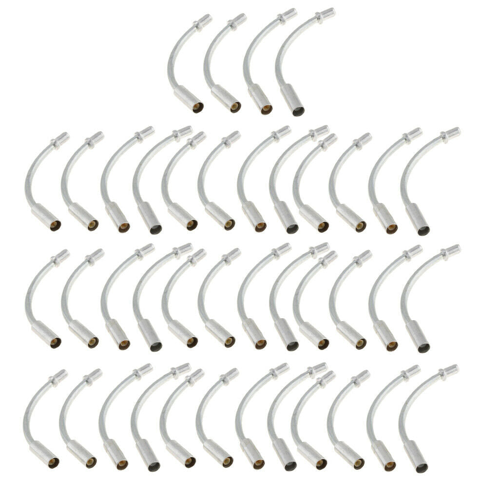 Set of 200 Durable Aluminum Alloy V-Brake Noodle Cable Guide Pipes Parts for