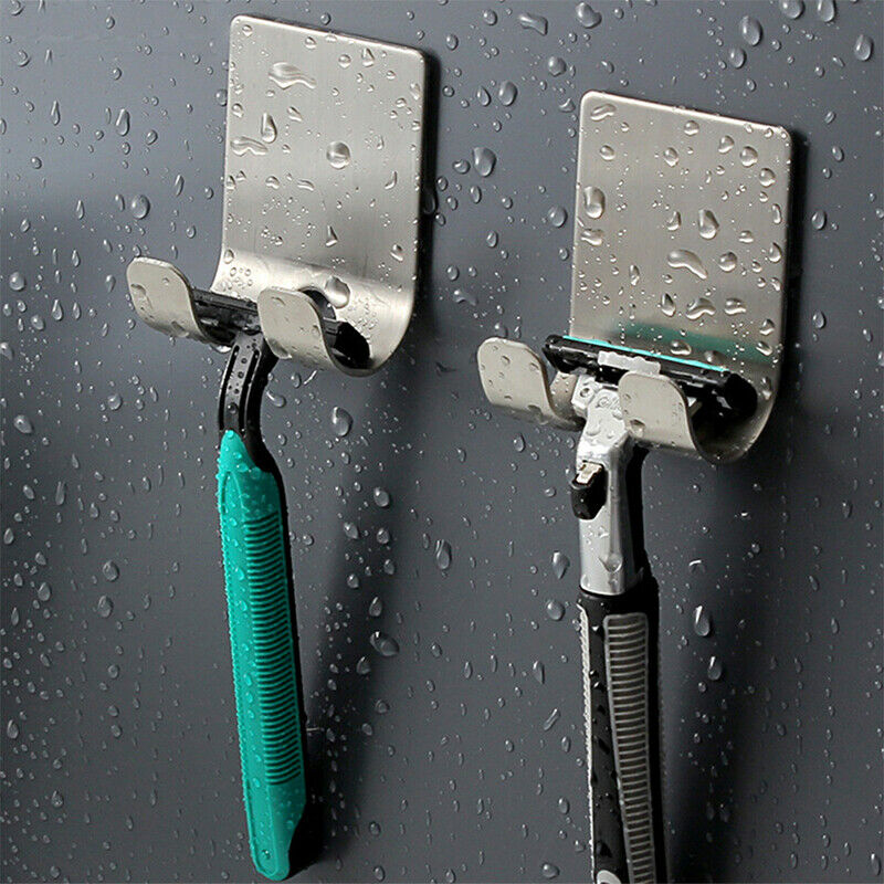 Bathroom Storage Punch Free Razor Holder Storage Hook Wall Bathroom Acces.l8
