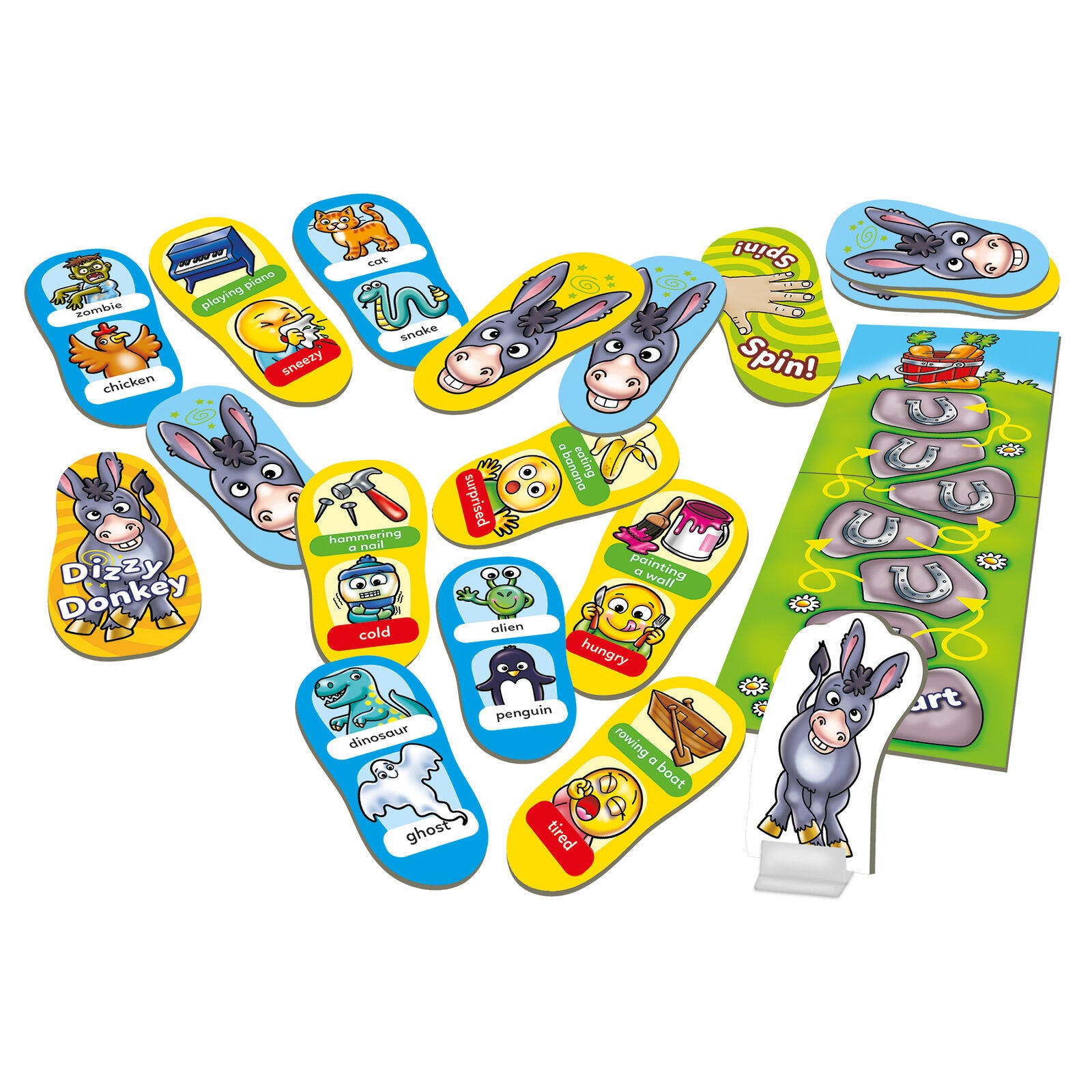 Orchard Toys 106 Dizzy Donkey Action Game Charades-Style Gaming Family Children