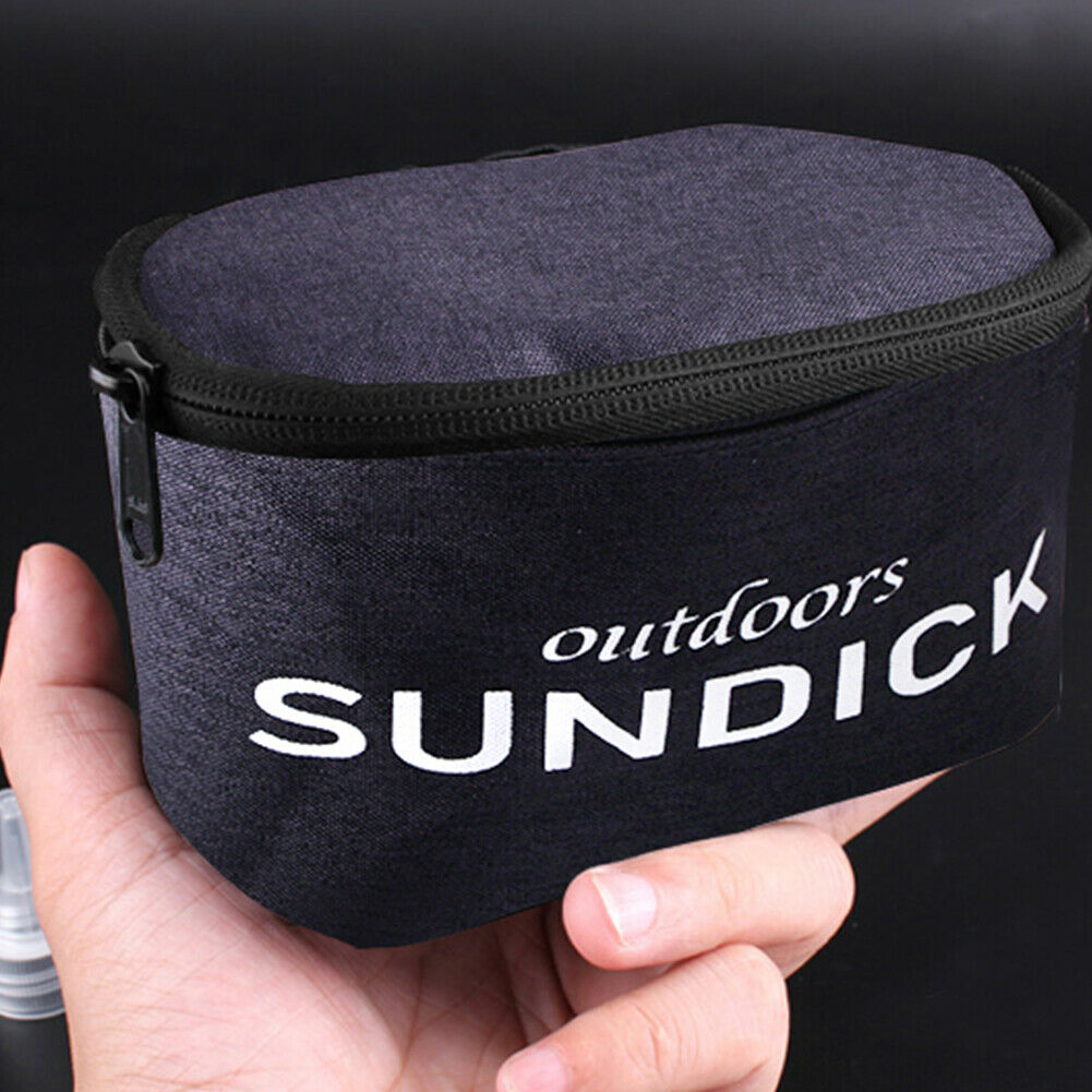 Sundeck 9pcs Spice Cruets Set Portable Salt Bottle BBQ Sauce Container Bag @