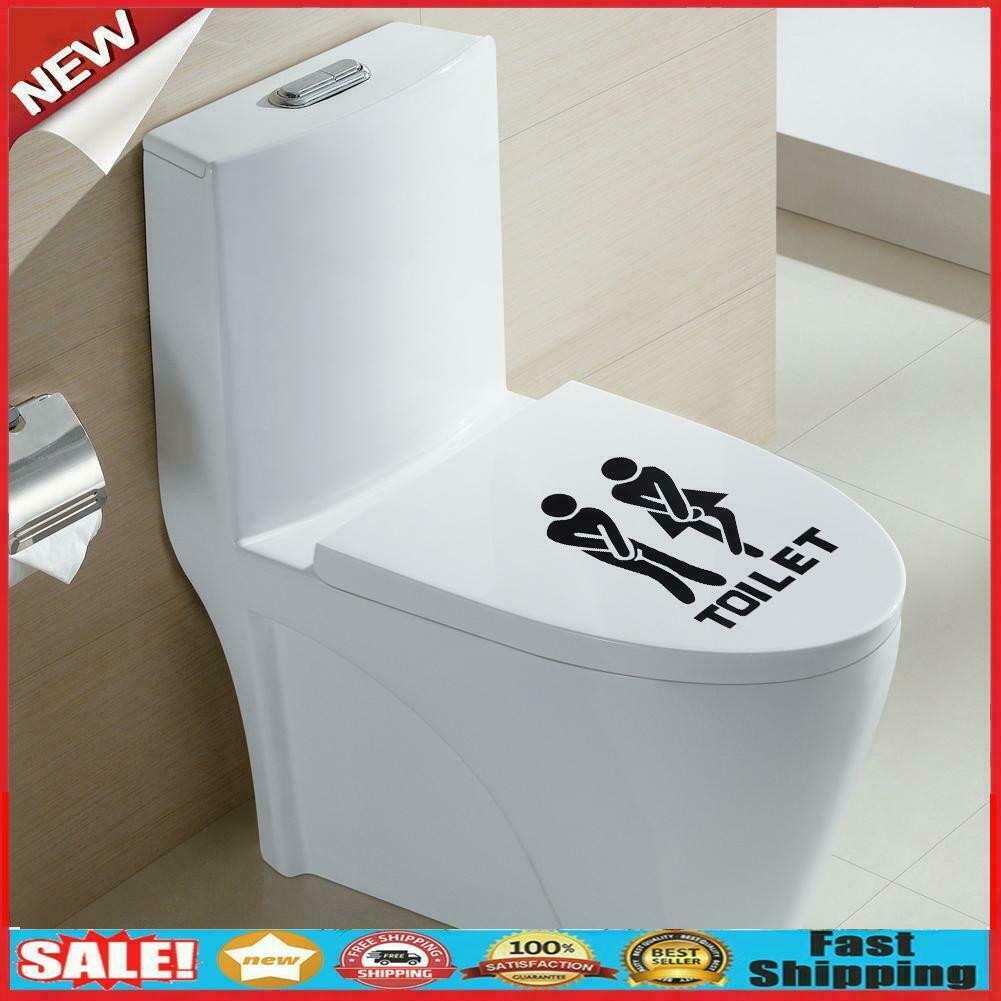 Removable Bathroom Door Wall Stickers Man Woman Toilet Sign Paste @