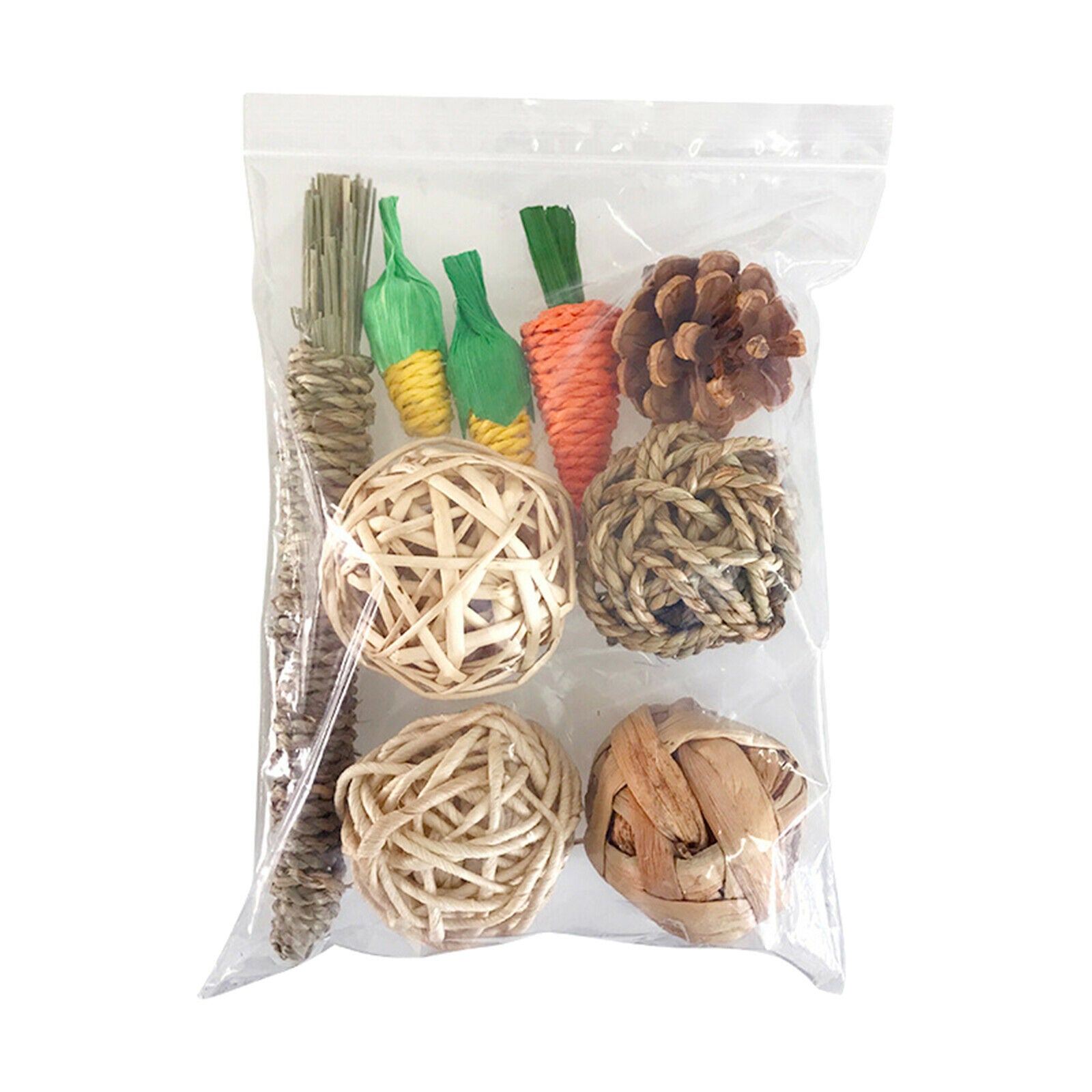 9 Pieces Hamster Chew Toys Guinea Pigs Toys Accessories Teeth Care Exercise