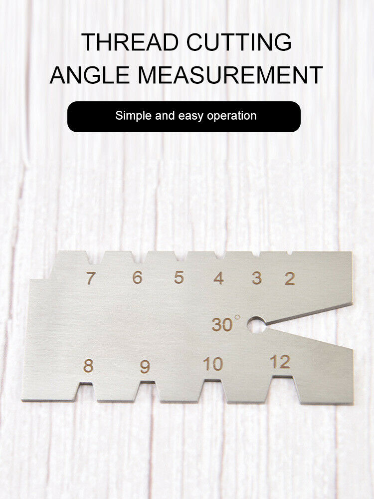 29/30 Degree Grinding Gage Thread Angle Ruler Metalworking Screw Thread Gauge LI