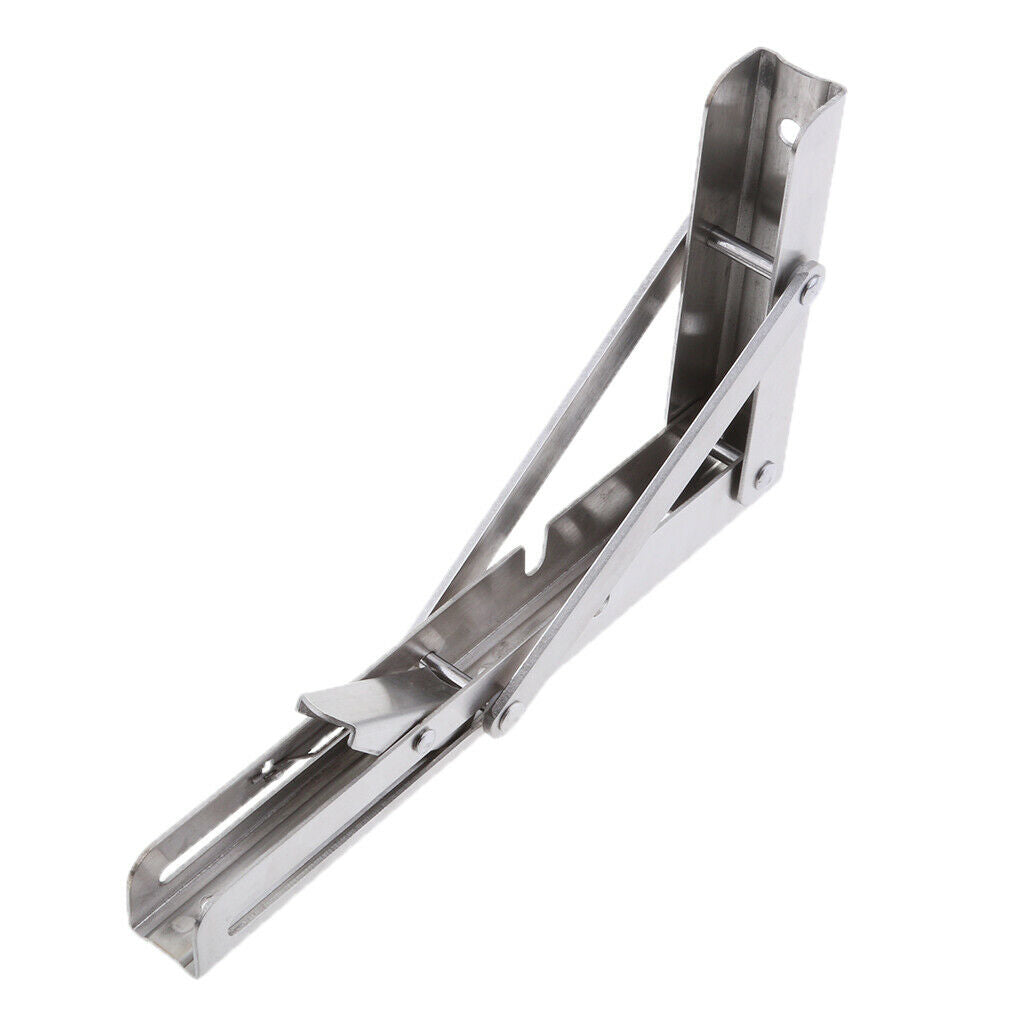 Lightweight 304 Stainless Steel Folding Boat Bench Shelf Table Bracket 8in