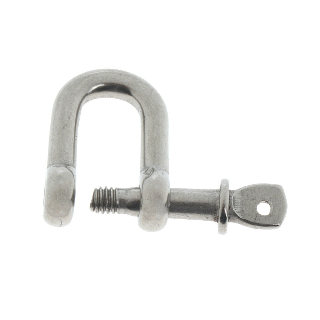 2pcs 4mm Chain Bow Rigging Shackle, Stainless Steel Bow Type Rigging, For Anchor