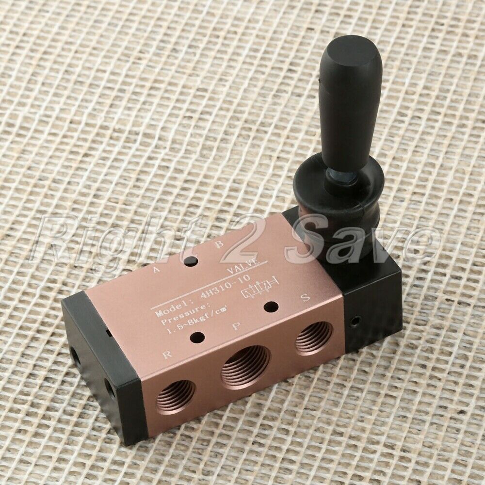 5 Way PT 3/8" Port Hand Pull Pneumatic Mechanical Valve 4H310-10 Direct Acting