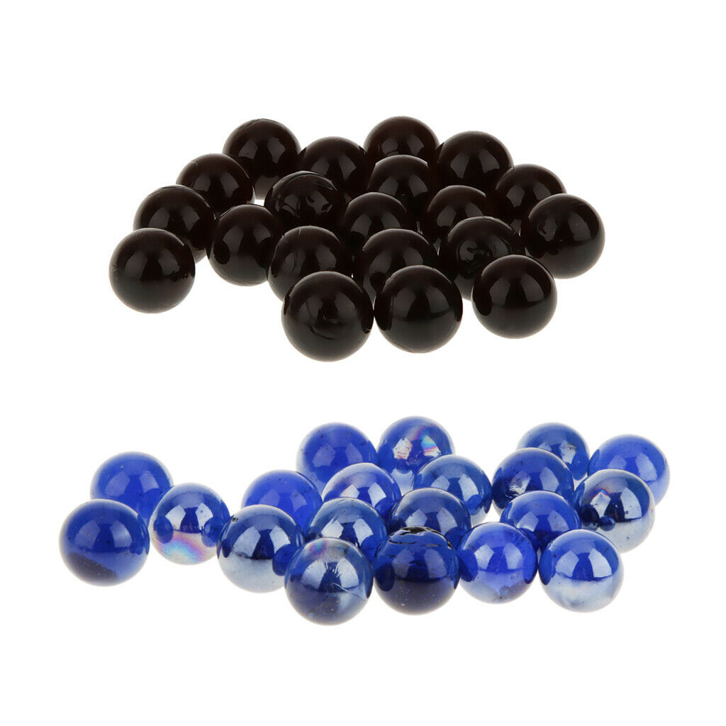 40x Small Round 16mm Glass Marbles Gift Toys for Games Decors Jewelry Making