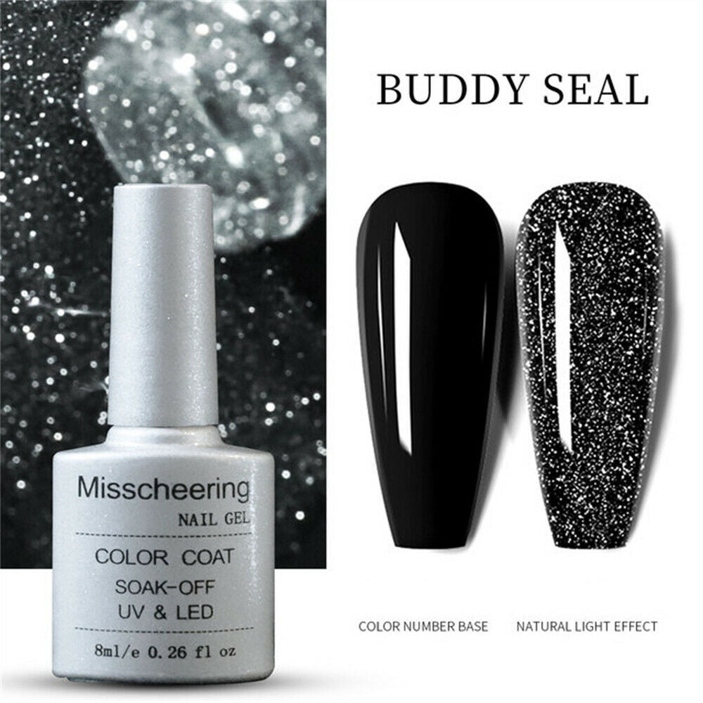 Nail Gel Polish 8ml Disco Top Coat UV Light Soak Off UV LED Nail Lacquer