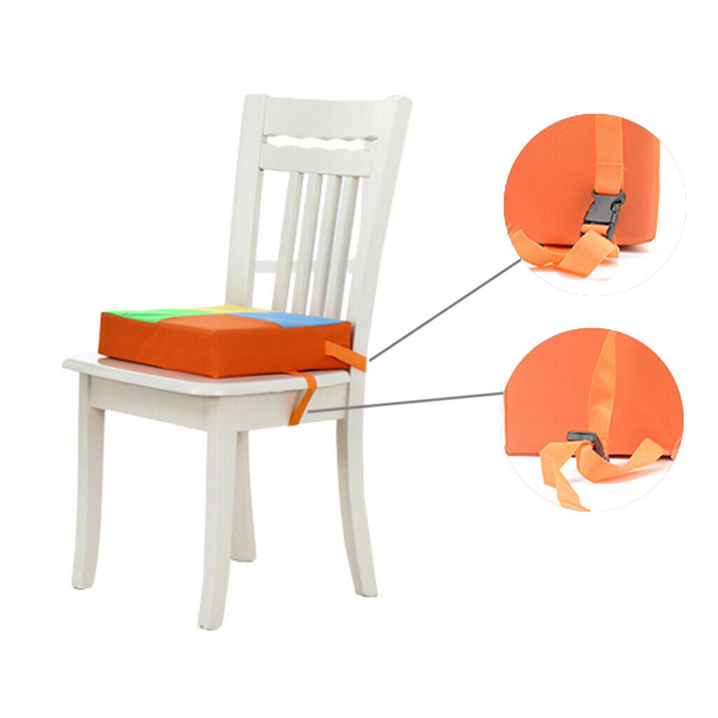 Oxford Cloth Kids Dining Chair Booster Cushion Baby Children Seats Colorful