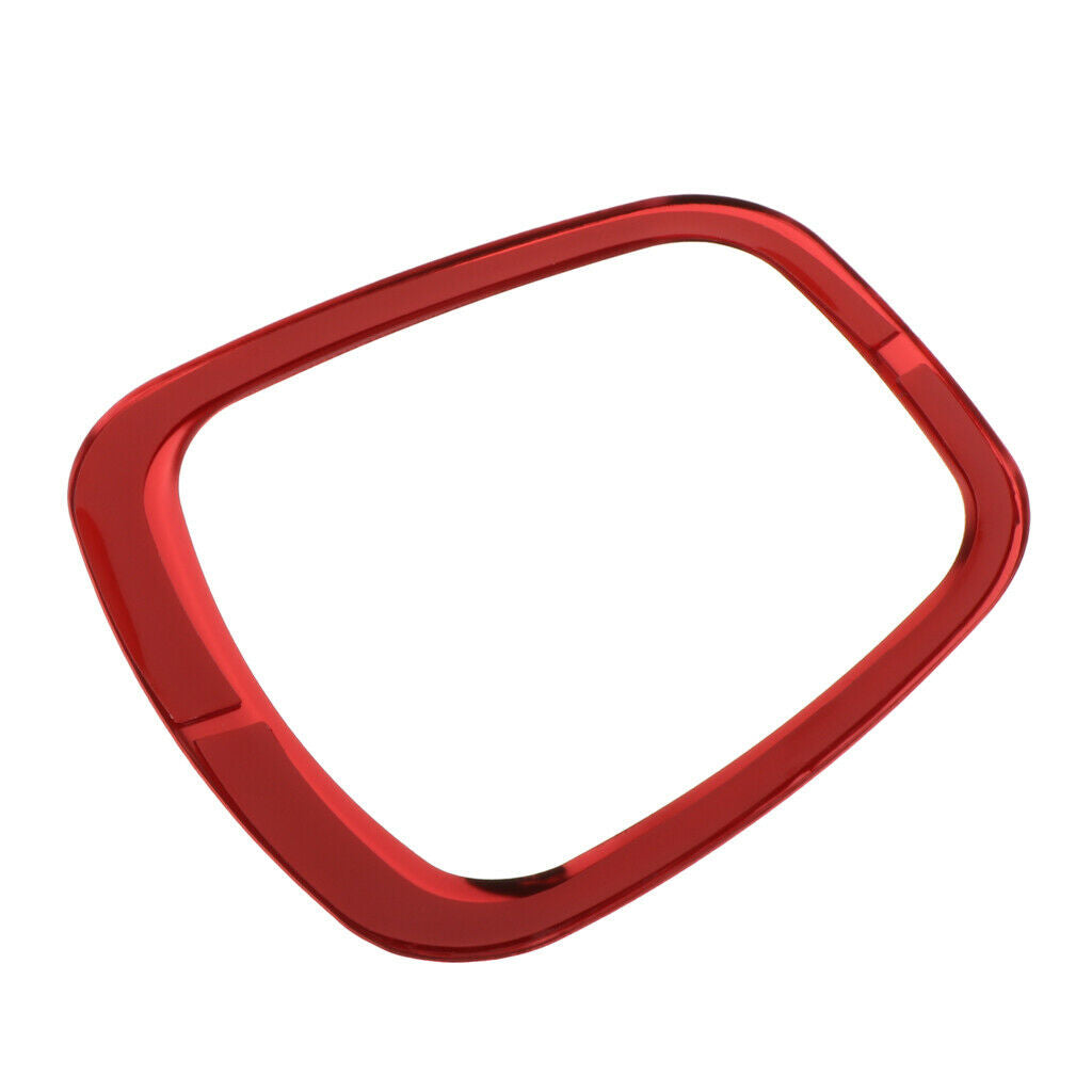 Aluminum Car Steering Wheel Center Badge Trim for AUDI A1 A3 A4L Q5 Q7 Red