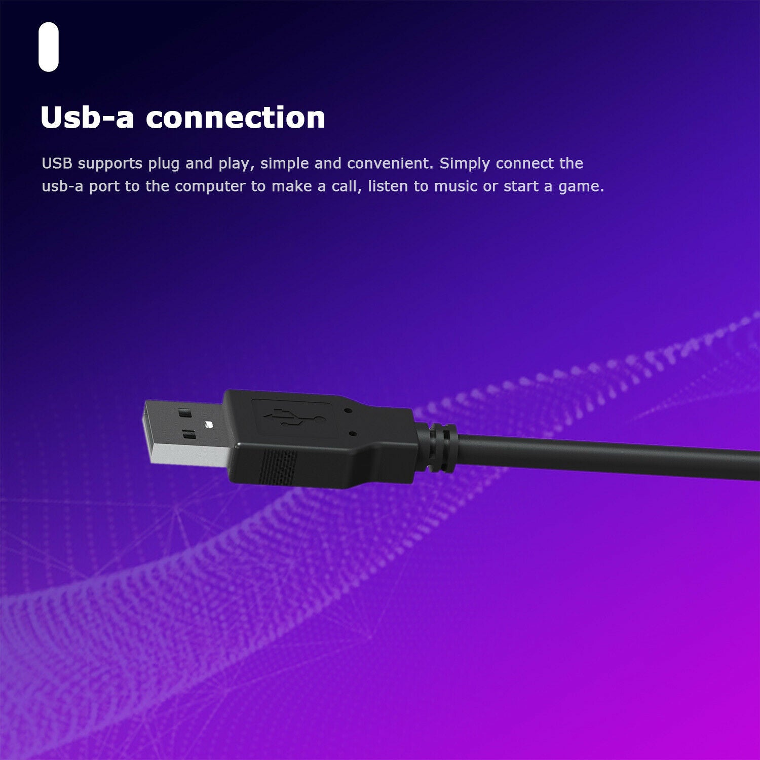 USB Headphone w/Noise Cancelling Mic Computer Headest for Laptop PC Call Center