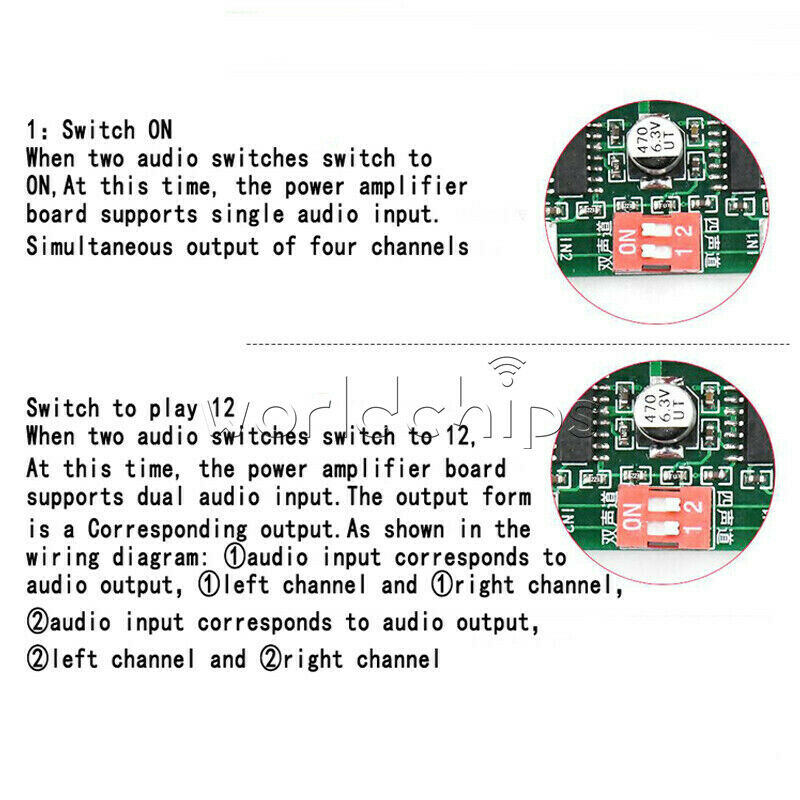 Mini PAM8403 Digital Power Amplifier Board 4 Channel 4*3W DC 5V Audio Module