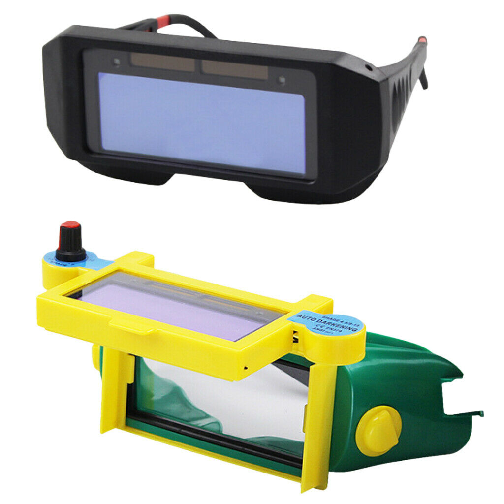 Welding Goggles Solar Auto Darkening Eyes Protector Welding Glasses Black