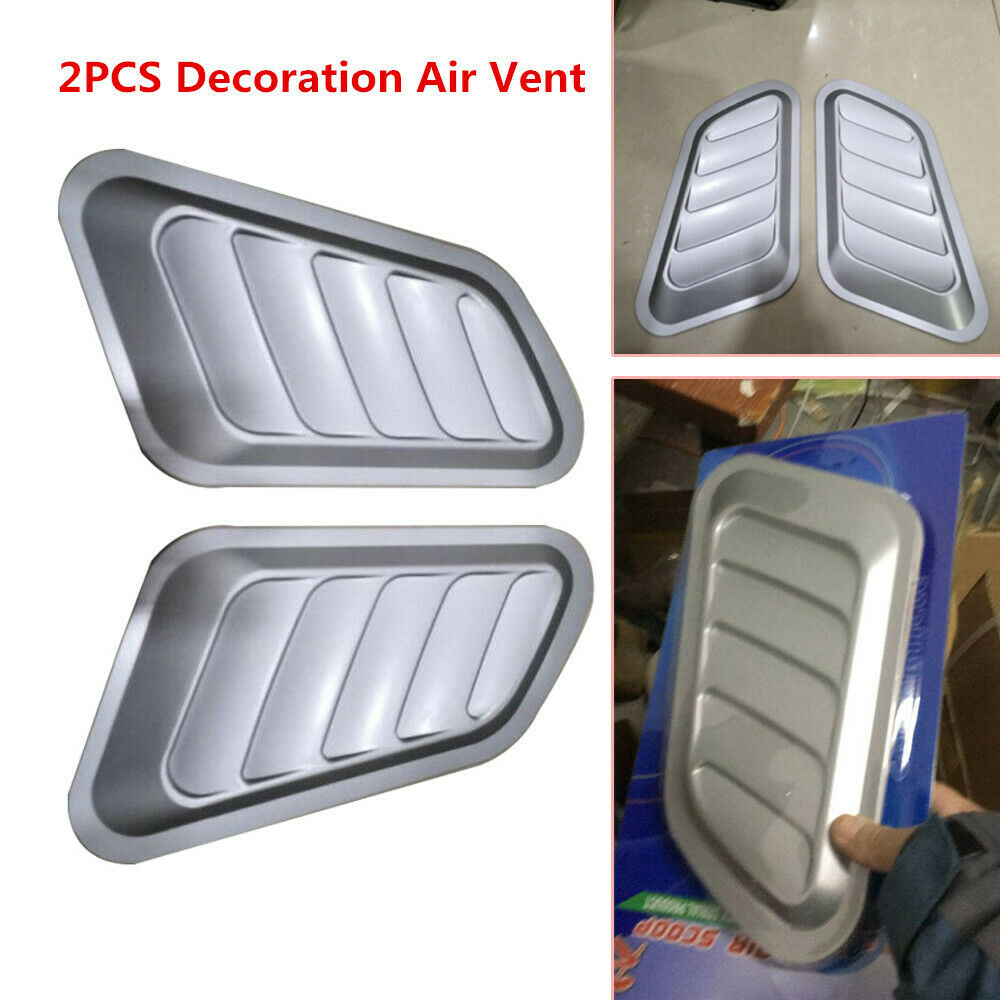 Car Decorative Air Flow Intake Scoop Turbo Bonnet Vent Cover Hood Fender Pretty