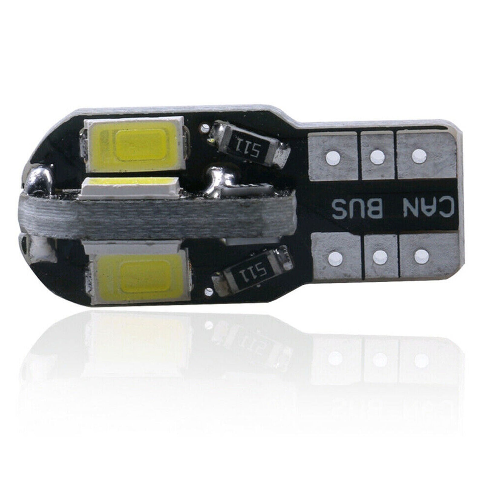 10Pcs Canbus T10 LED Light 5730 8SMD Error Free 12V Bulbs W5W 168 194 Lens 6000K