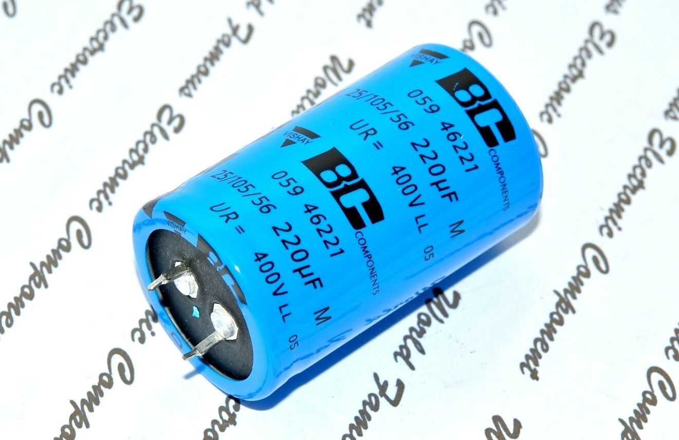 1pcs - Vishay BCcomponents 059 220uF 400V 105°C Snap-In Capacitor-222205946221