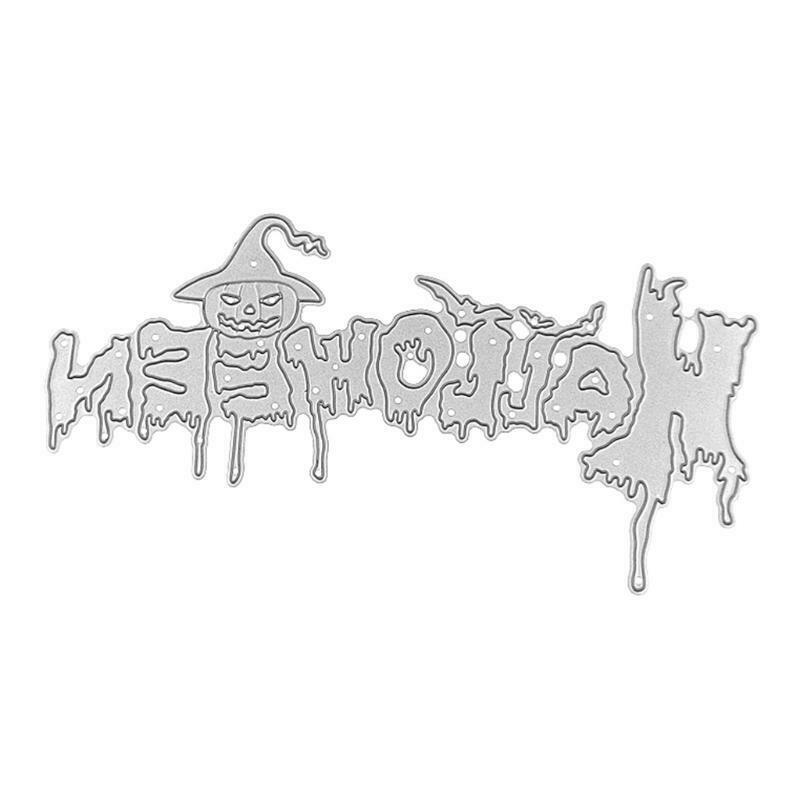 Halloween Metal Cutting Dies Stencil Scrapbooking DIY Album Stamp Paper Emboss