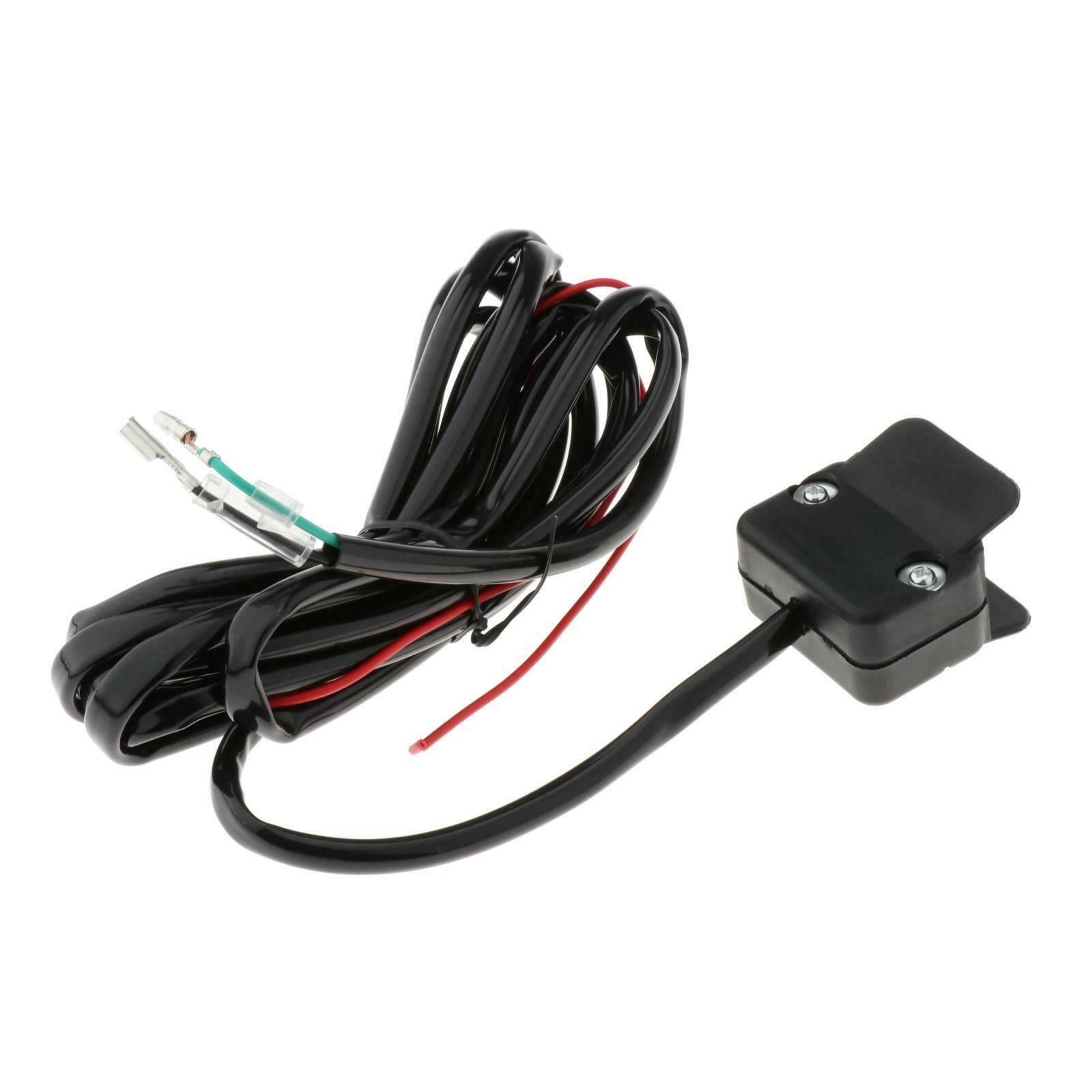 10 ft 12V Winch Rocker Thumb Switch Connectors with Mounting Bracket for ATV
