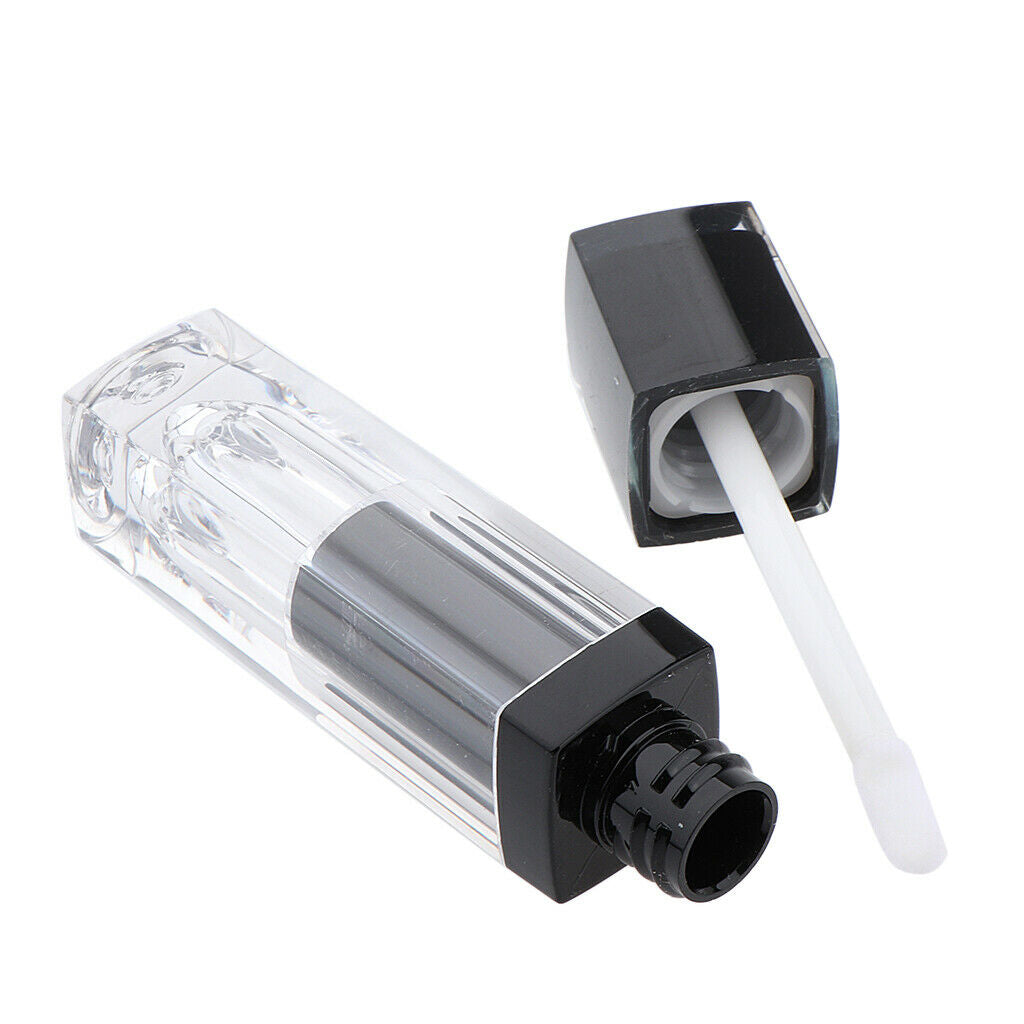 Useful Lip Gloss Tube Empty for Split Charging DIY Black - injection molding