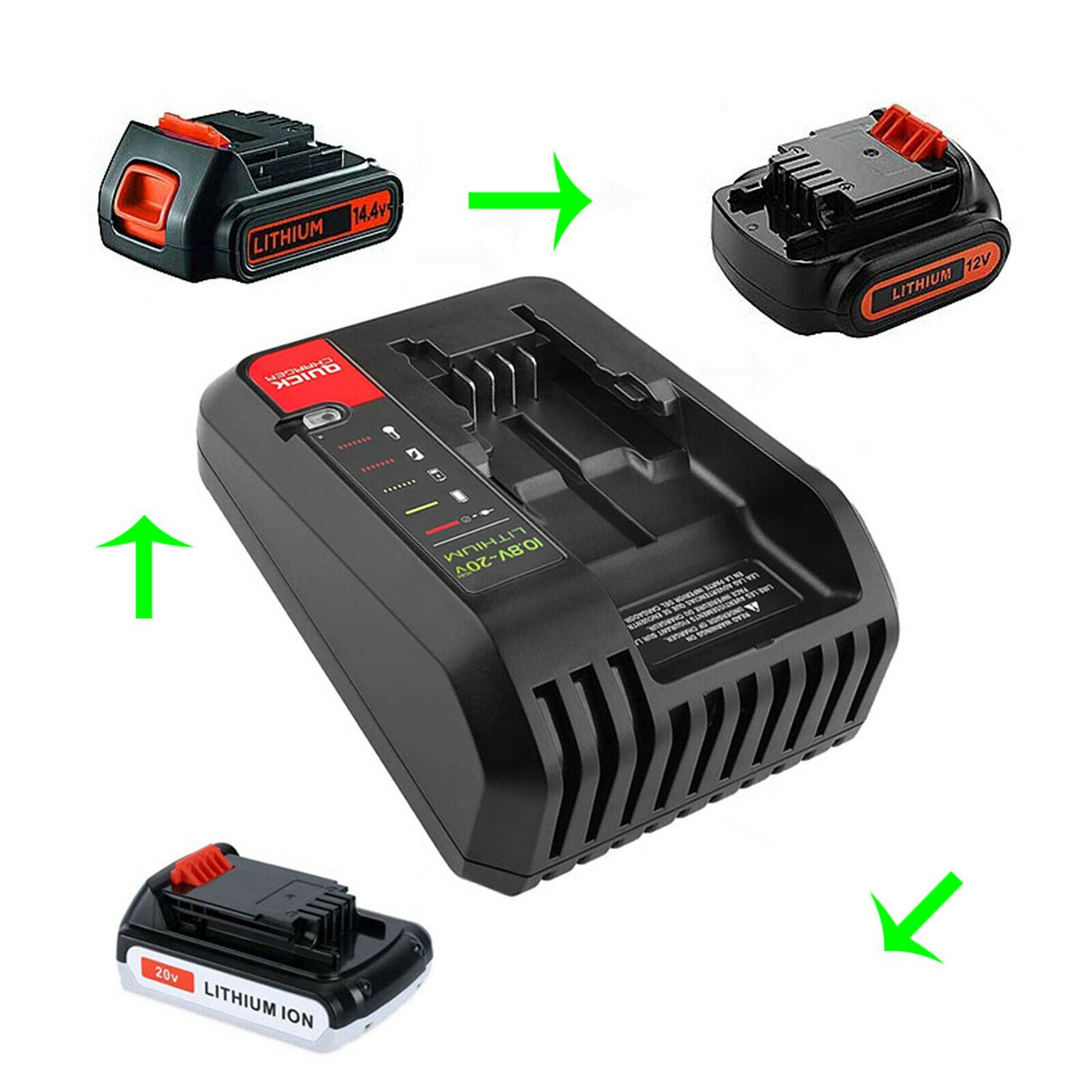 20V Lithium Battery Charger 10.8-20V Fit for Black and Decker PCC685L PCC640