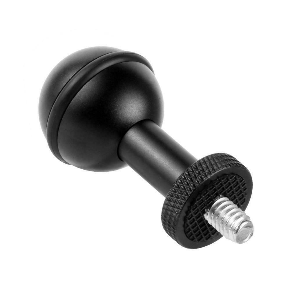 Durable 1" Ball Adapter with 1/4" Screw Underwater Housing Camera Diving Arm