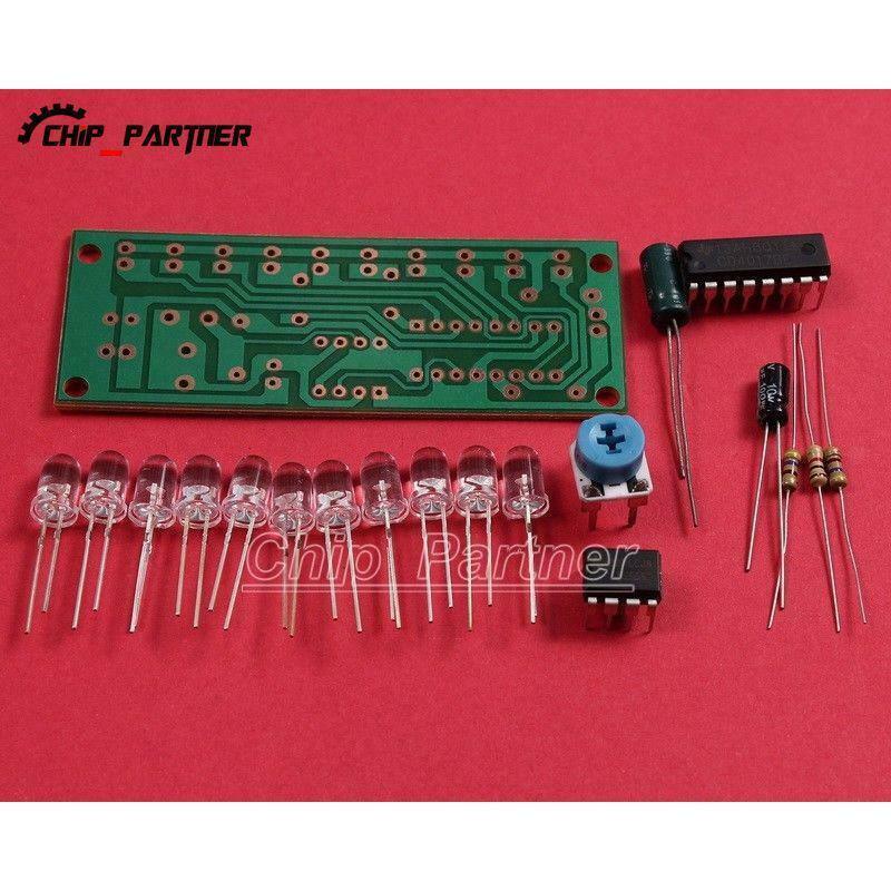 CD4017 NE555 Detonation Flash Light DIY Kit Welding Practice PCB Board