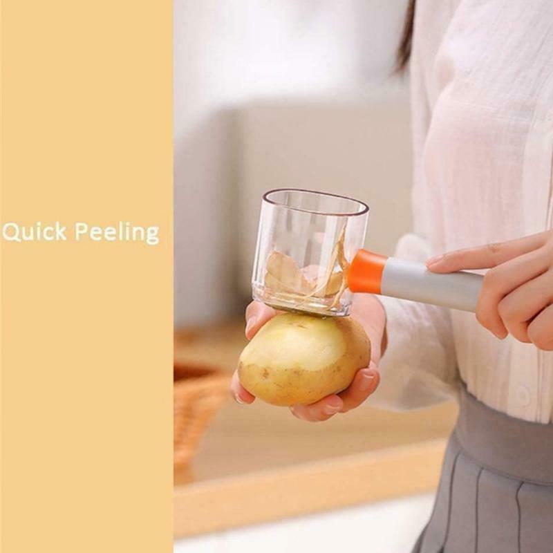Multifunctional Peeler Kitchen With Container Chopper For Potato Carrot Fruit