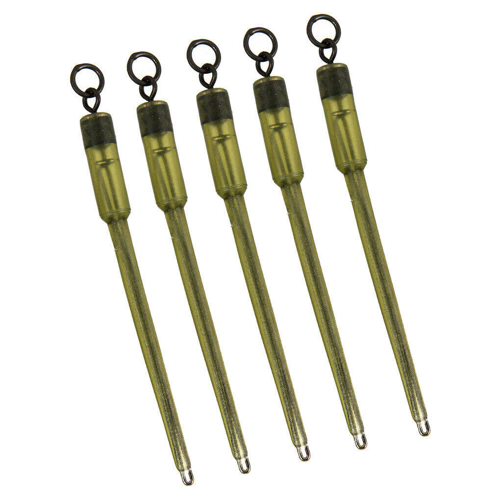 10x Carp Fishing Connector Solid Bag Stem Setups Ring Tail Leader Gear