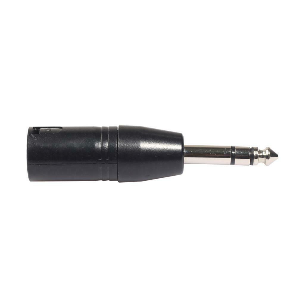 Male 3-Pin XLR to Male 1/4 inch 6.35mm Stereo Jack Connector Audio Adapter @