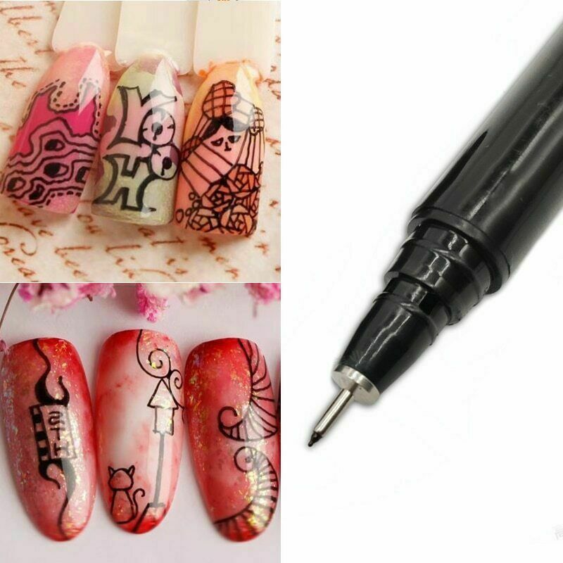 Nail Art Graffiti Pen Polish Painting Drawing Pencil UV Gel DIY Manicure Tools