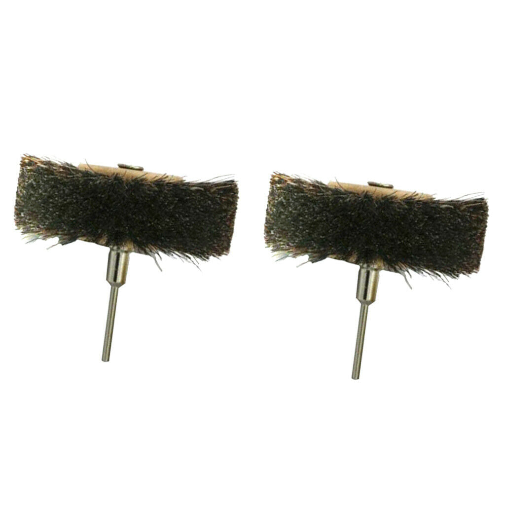2x Horse Hair And Sisal Brush Wheels Brushes Polishing Brushes Power Tools
