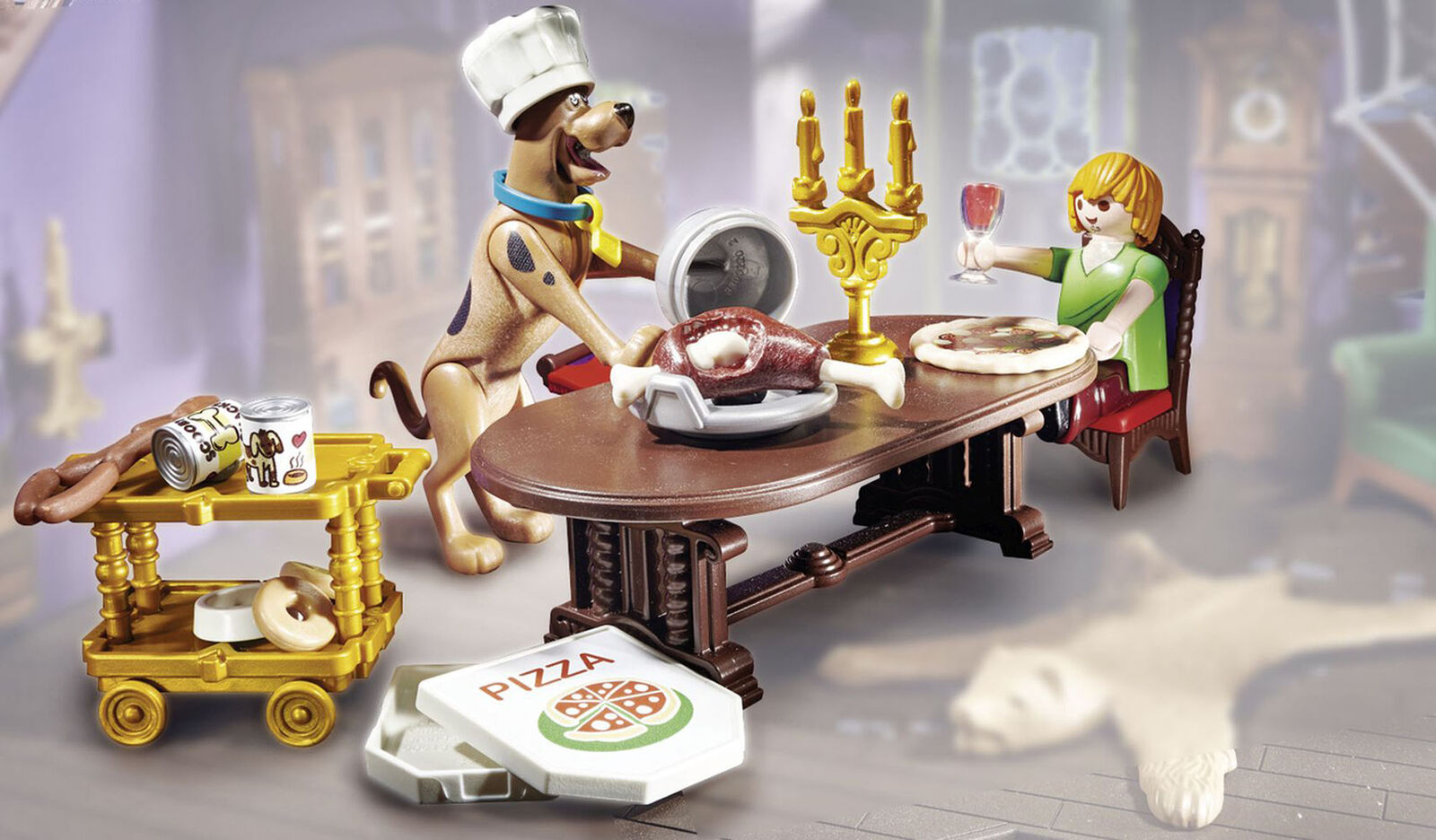 70363 Playmobil Scooby Doo! Dinner with Scooby and Shaggy Suitable for ages 5 ye