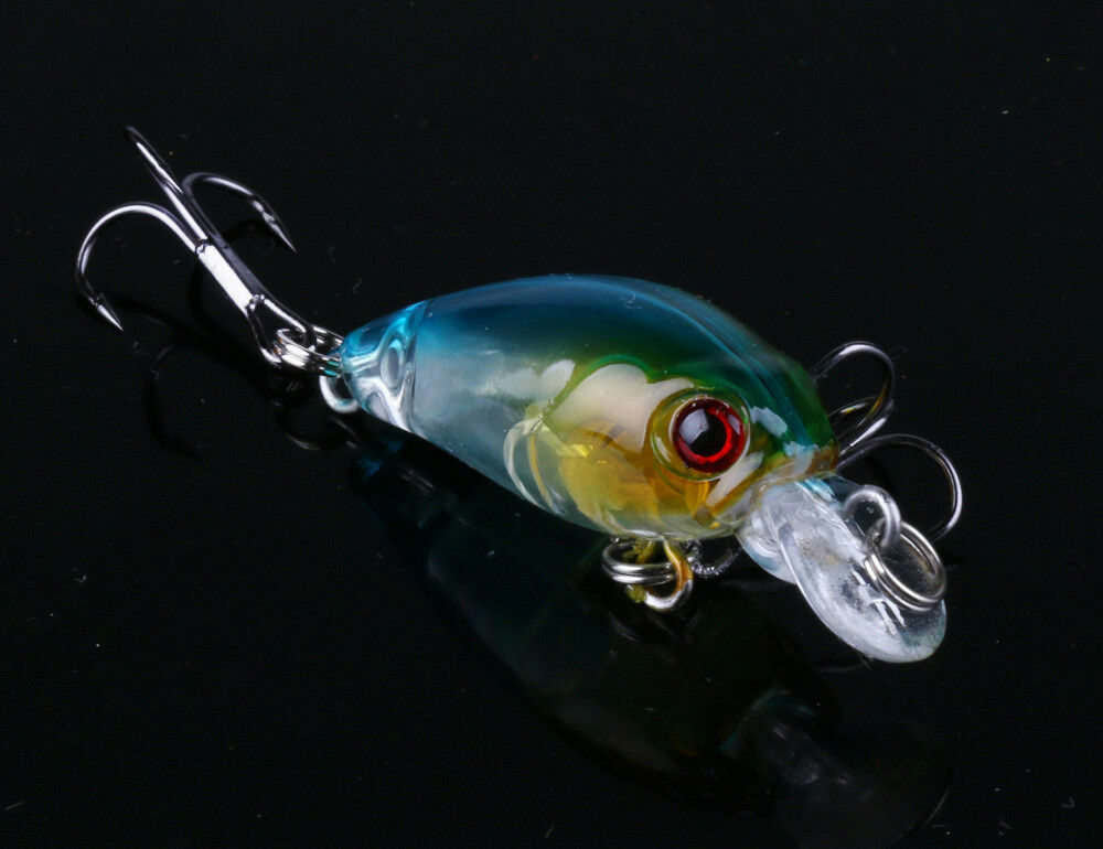 5pcs Bream Fishing Lures Redfin Trout Perch Bass Cod 4.5cm 5pcs Crankbaits Hooks
