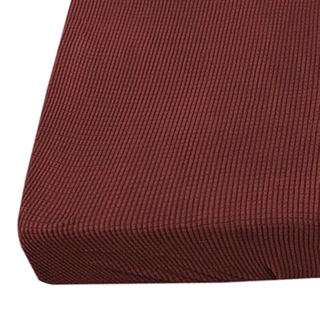 4Pcs 1 Seater Red Color Spandex Fabric Sofa Futon Seat Cushion Covers Couch