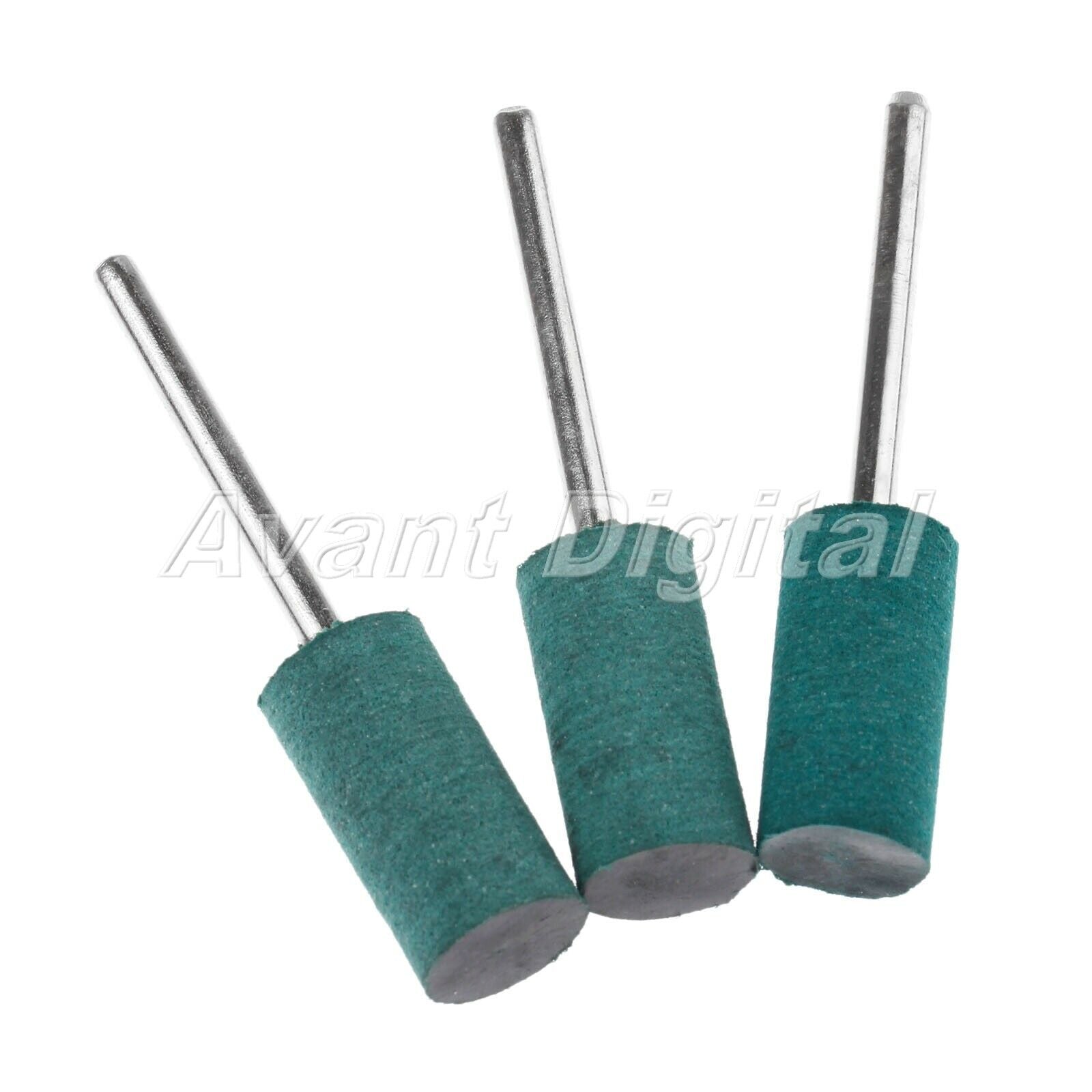 Diamond Cylindrical Grinding Head Rubber 3.0mm/1/8inch Shank 10mm/0.39inch 10X