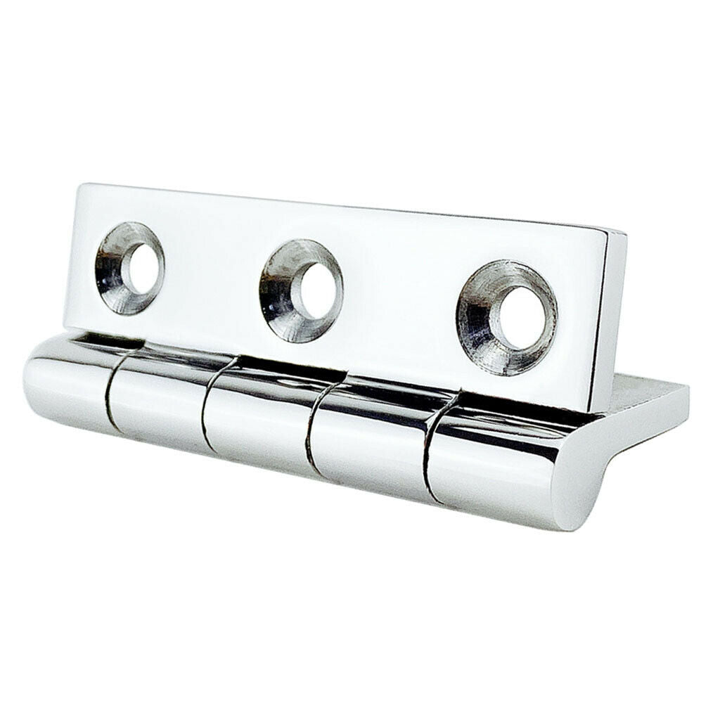 1 Set Stainless Steel Marine Boat Deck Hinges Door Hinges 50x75 for Cabinet