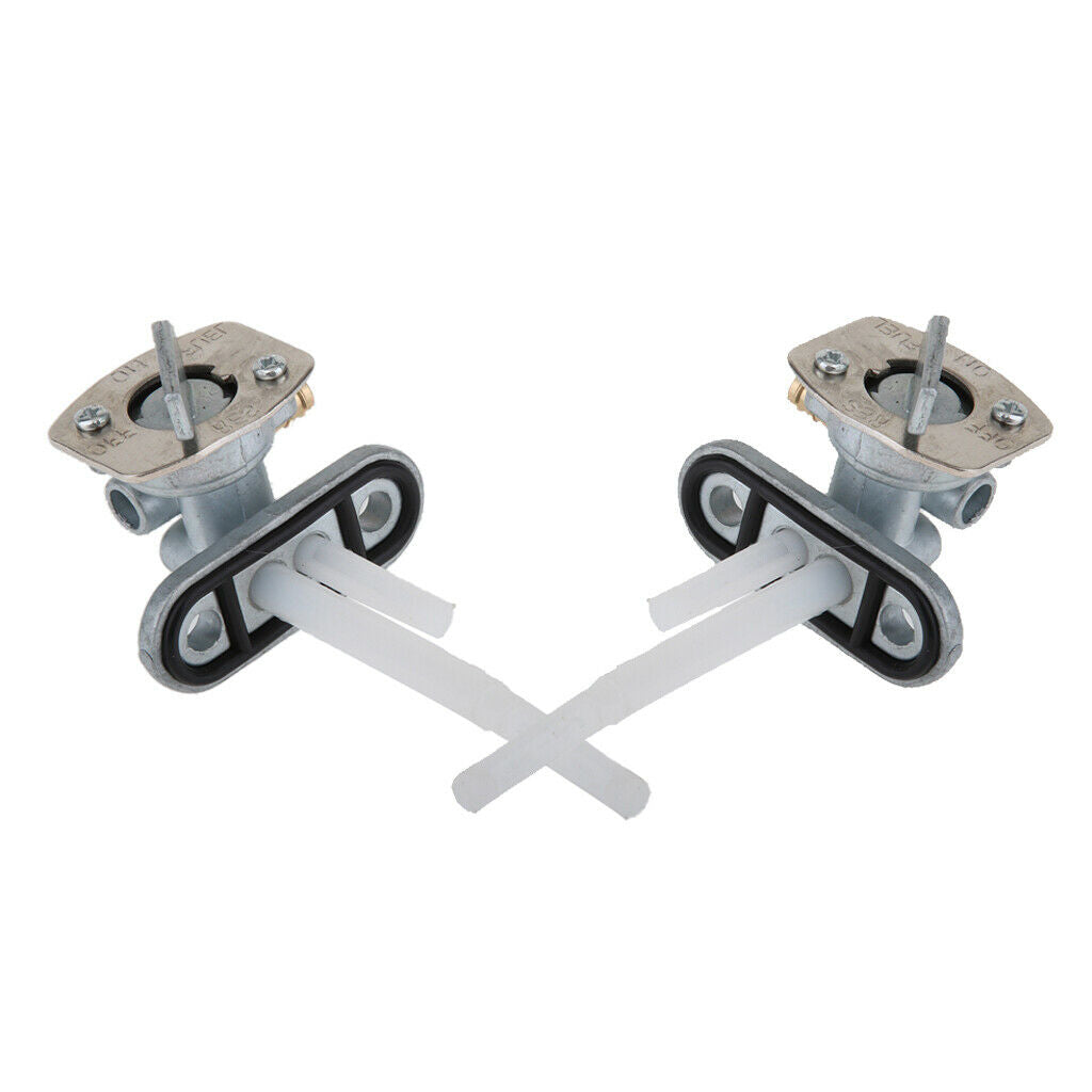 2 Pcs Gasoline Fuel Faucet Quad ATV Valve