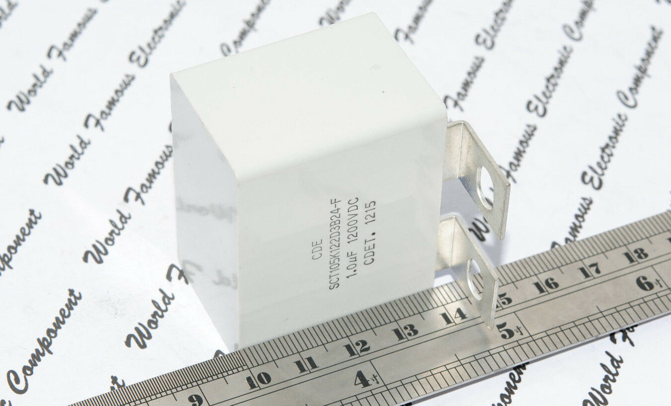 1pcs - CDE SNUBBER 1uF (1µF) 1200V 10% IGBT Capacitor - SCT105K122D3B24-F