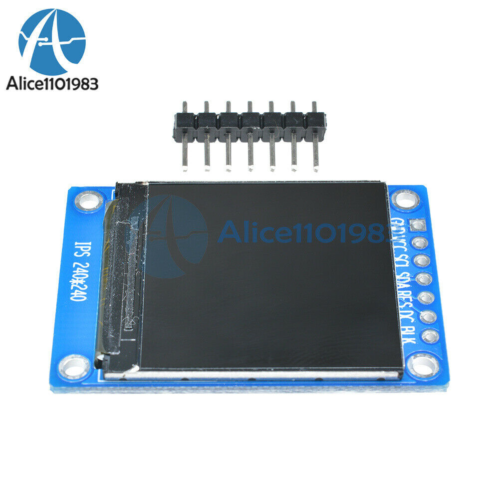 2PCS 1.3 inch IPS Full Color 240*240 LCD Display Module ST7789 SPI for Arduino