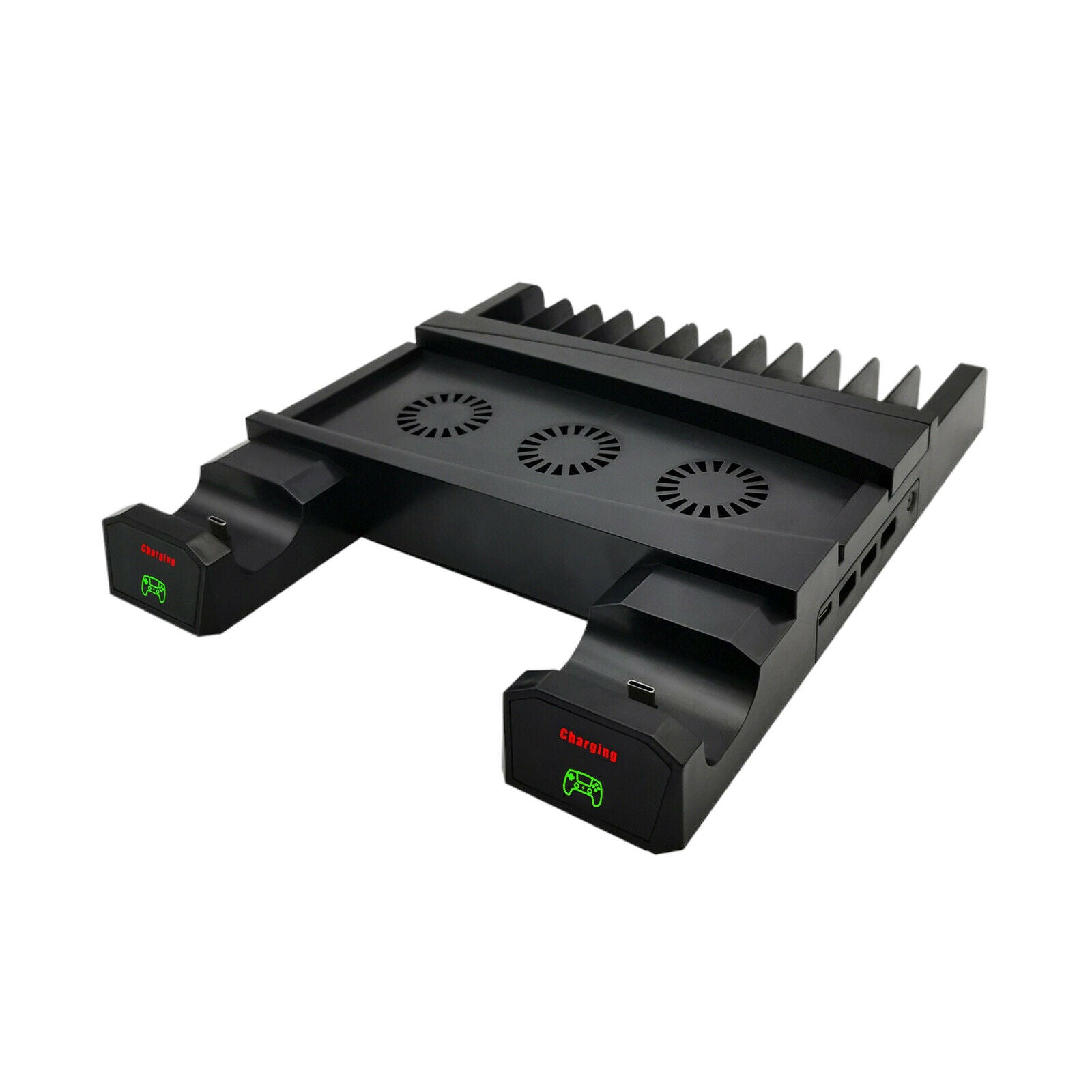 Stand Cooling Fan Station for PS5 Console Vertical Steady Base Game Slots