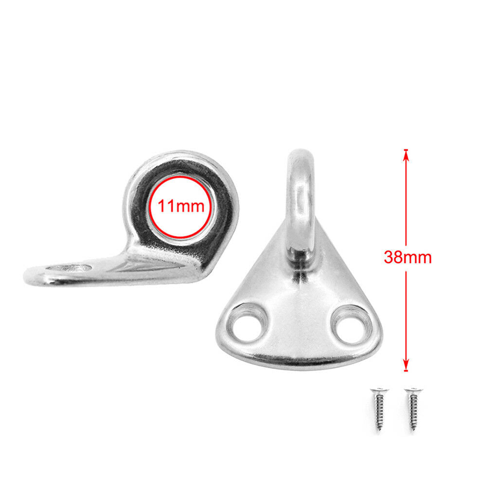 Wall Mounted Hanging Carabiner Hook - Marine Grade 316 Stainless Steel