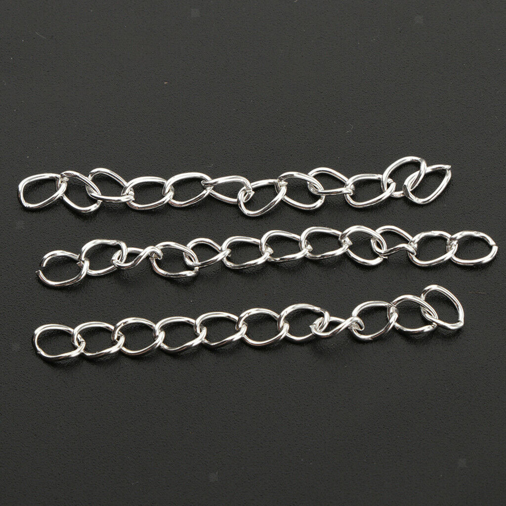1000pcs 5cm DIY Beads Chain Decor Bracelet Crafts Making Material platinum