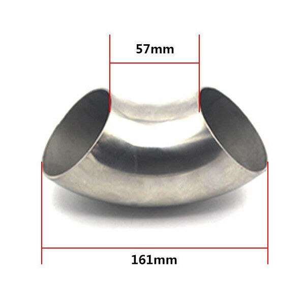 3 inch/76mm 201 Stainless Steel 90 Degree Bend Elbow Pipe Thickness:1mm Handy